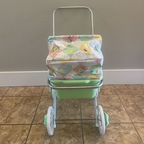 Vintage Cabbage Patch Kids Coleco 1980s Foldable Doll Stroller Pram Baby Buggy - Picture 3 of 16